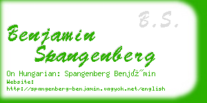 benjamin spangenberg business card